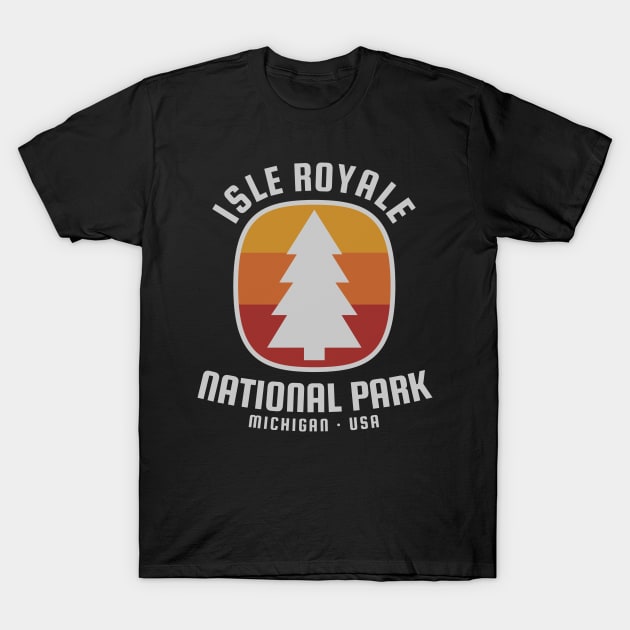 Isle Royal National Park Retro T-Shirt by roamfree